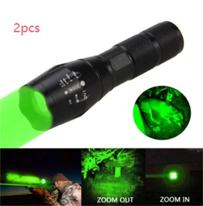 Portable Mini LED Zoom Flashlight with adjustable focus for outdoor use