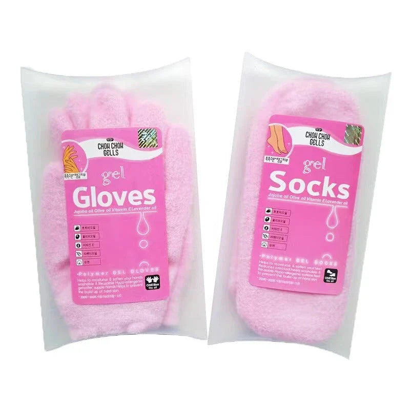 Premium Moisturizing Spa Gloves and Socks for Soft, Smooth Hands and Feet