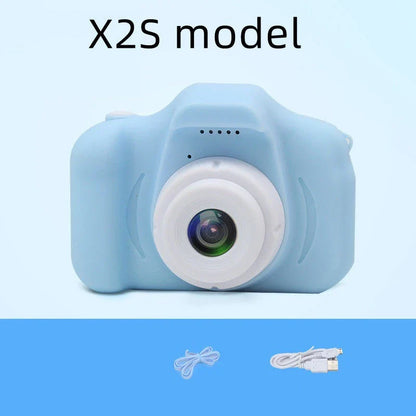 Playful X2 HD Mini Digital Camera for Kids with Durable Silicone Body, Vibrant Display, and Creative Filters