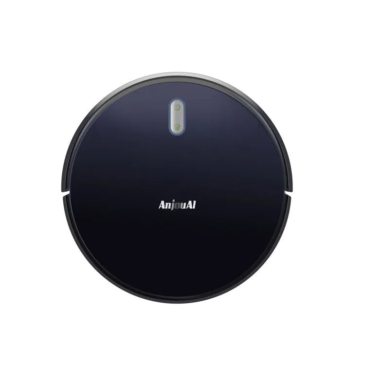 Three-in-one intelligent robot sweeper with gyroscopic navigation in black, 380x508x110mm
