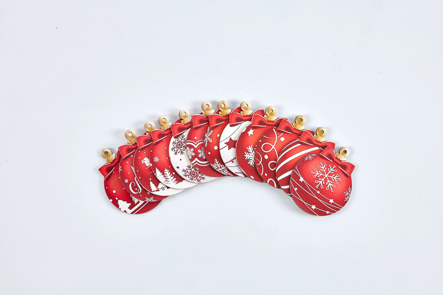 Hand-painted Christmas wooden signboard with 'Merry Christmas' message in red and green