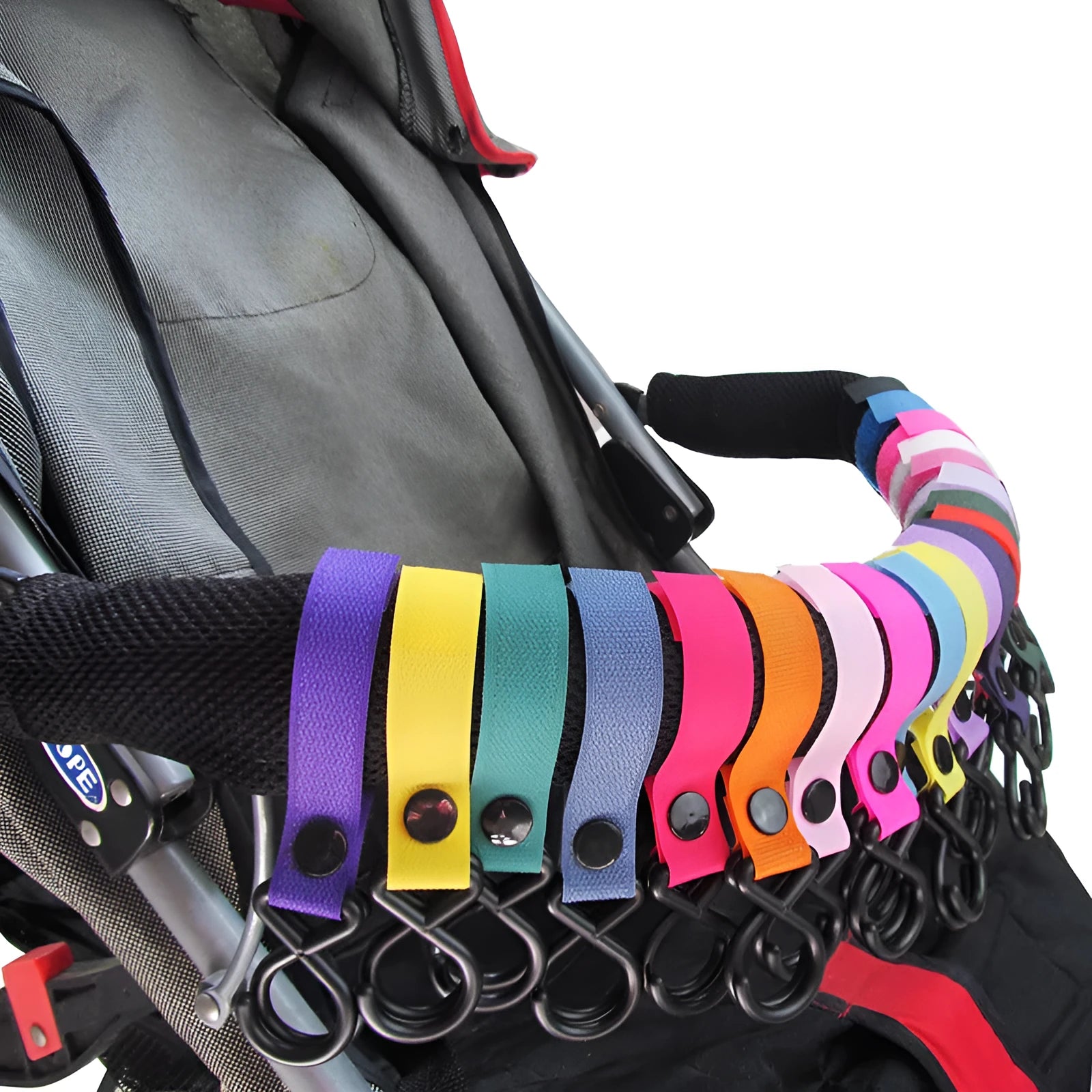 Nylon luggage velcro hook in multiple colour options for suitcase identification
