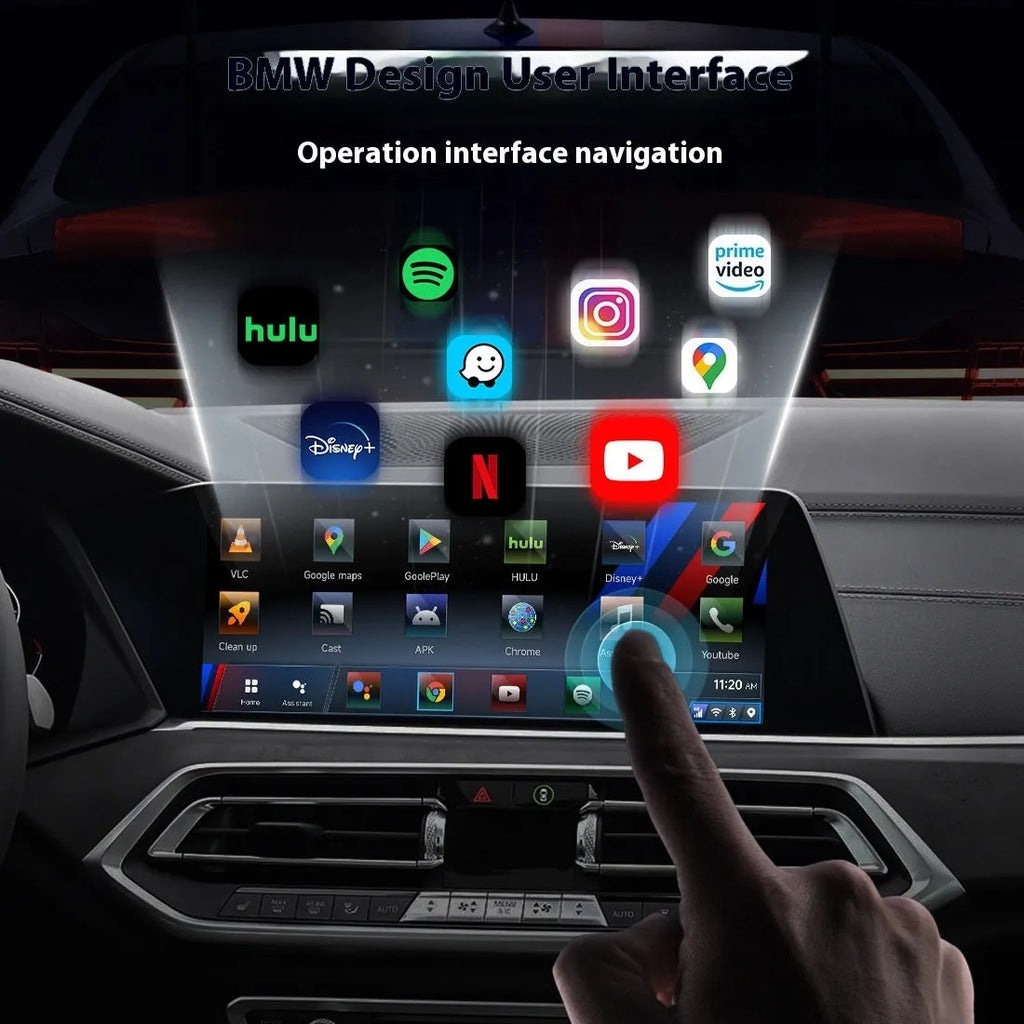Car Modification Navigation Upgrade Android Box with 4G WIFI and capacitive touch screen in plastic casing