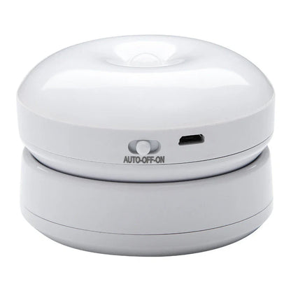 Rotating motion sensor light for corridors, garages, and wardrobes with adjustable direction and energy-saving features