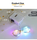 LED copper wire light set 0.2m with four warm white lights three-gear button battery powered