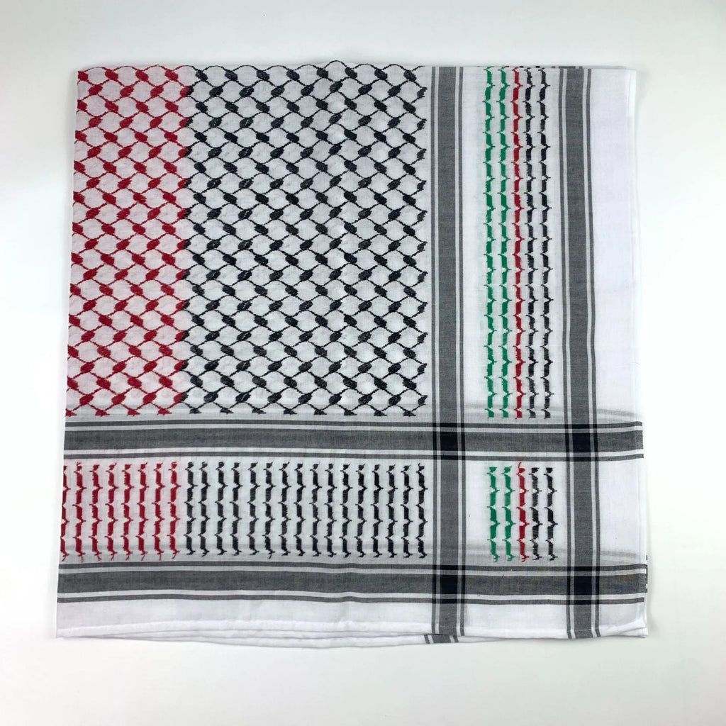 Keffiyeh jacquard square scarf 140cm polyester men's headscarf Middle Eastern style