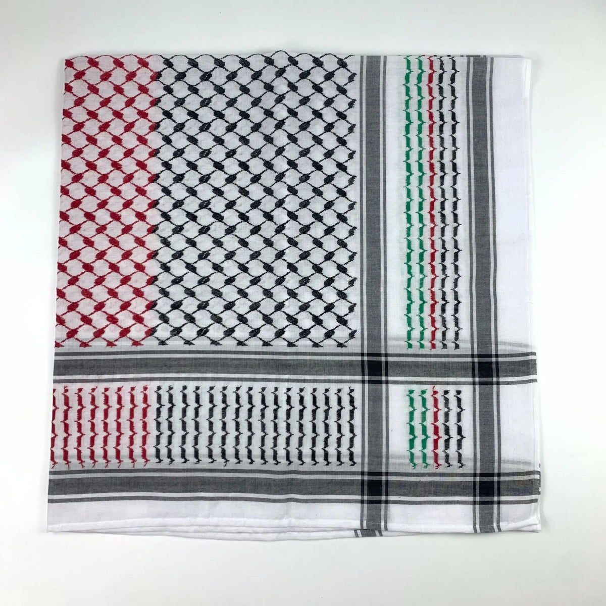 Keffiyeh jacquard square scarf 140cm polyester men's headscarf Middle Eastern style
