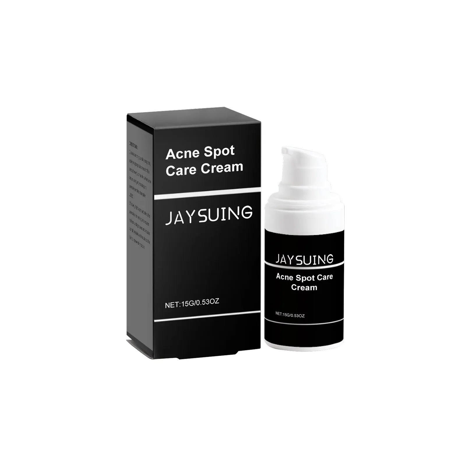15g tube of acne removing face cream with mint leaf, tea tree oil, and aloe leaf ingredients