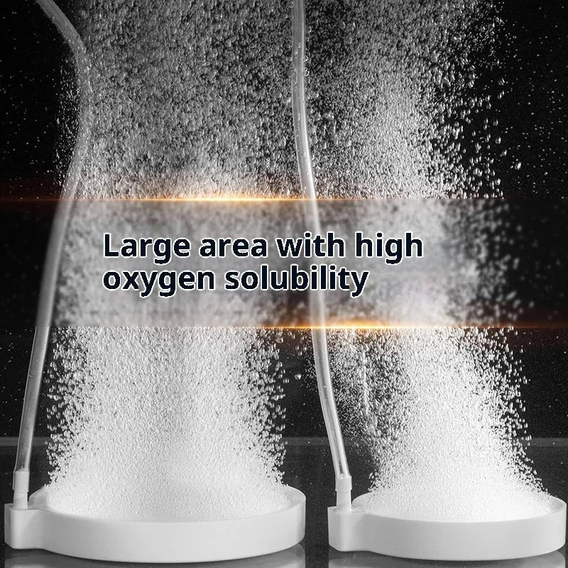 Oxygen nanometer gas disk stone air refiner with 5cm and 8cm sizes, white stone finish