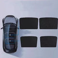 Ice crystal skylight sun visor made from silver tape in beige or black patterns for vehicle thermal insulation.
