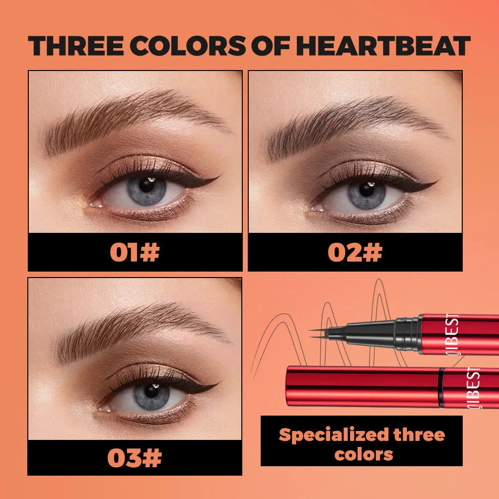 Waterproof oil resistant eyebrow pencil in Brown with standard specification for long-lasting smudge-free brows