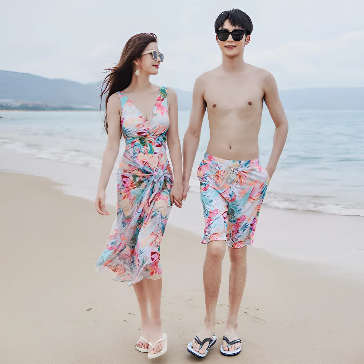 Women's one-piece conservative skirt swimsuit with backless design and high elasticity, available in multiple Asian sizes