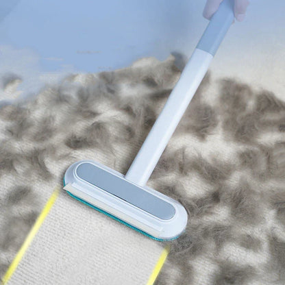 Versatile 4-in-1 Window and Surface Cleaning Brush with Soft Flannel-Covered Bristles for Effective Cleaning on Multiple Surfaces