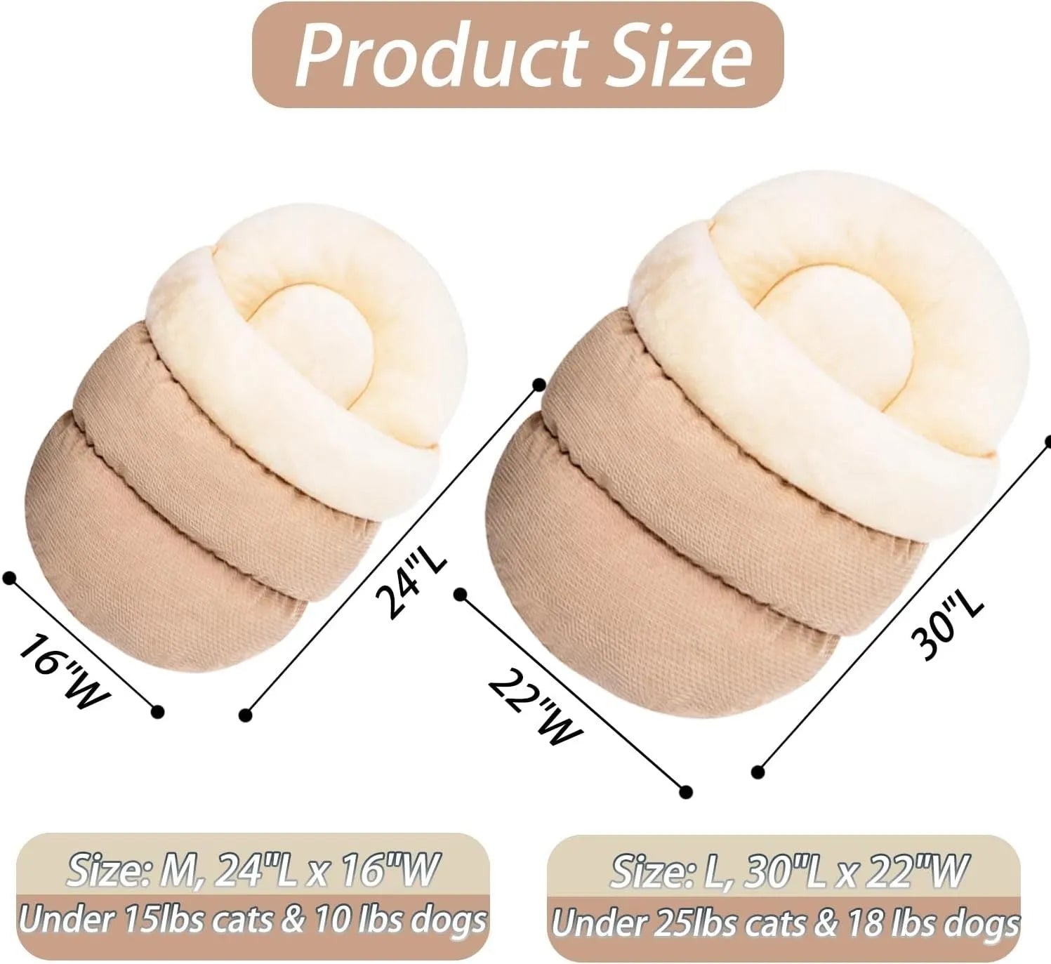 Slipper-shaped pet bed for cats and dogs with corduroy exterior and self-warming material