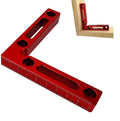 Aluminium alloy right angle positioning block for woodworking with measurement scale