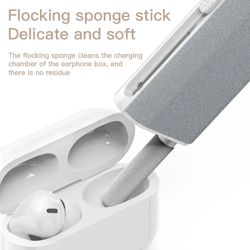 5-in-1 screen cleaner kit with multiple cleaning tools for electronics