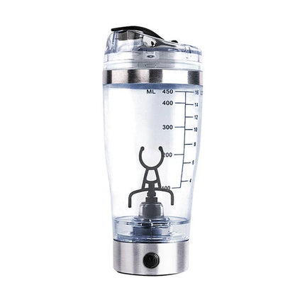 Portable USB-powered electric protein shake mixer with vortex blending technology and large 600ml capacity