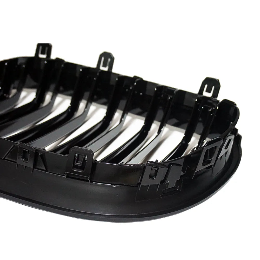 BMW 5-Series E60 carbon fiber style grille replacement with ABS construction
