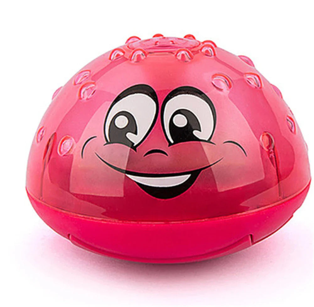 Rotating water spray shower toy for toddlers in bright colours