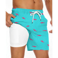 Men's loose fit casual sport pants shorts in polyester fabric for summer beach wear