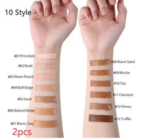 Oil-Control Liquid Foundation Concealer in 13 shades for a flawless matte finish