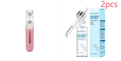 3-in-1 Lip and Beard Care Roller with microneedle technology for enhanced serum application