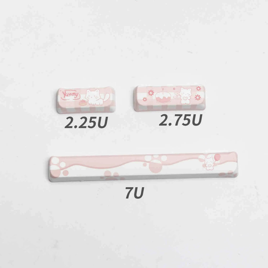 Full set of PBT keycaps for mechanical keyboard with over 98 keys excluding 7u and spacebar