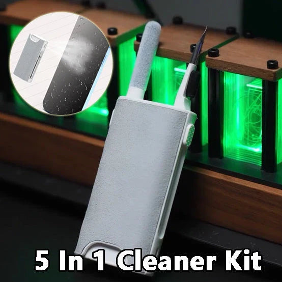 5-in-1 Screen Cleaner Kit for digital devices including earphones, phones, and laptops