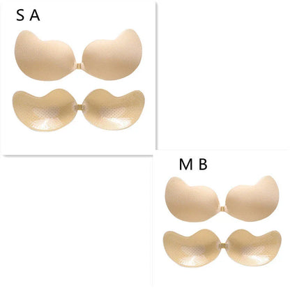 Invisible Lift Push-Up Bra in black and skin tone colors, designed for backless, strapless, and low-cut outfits