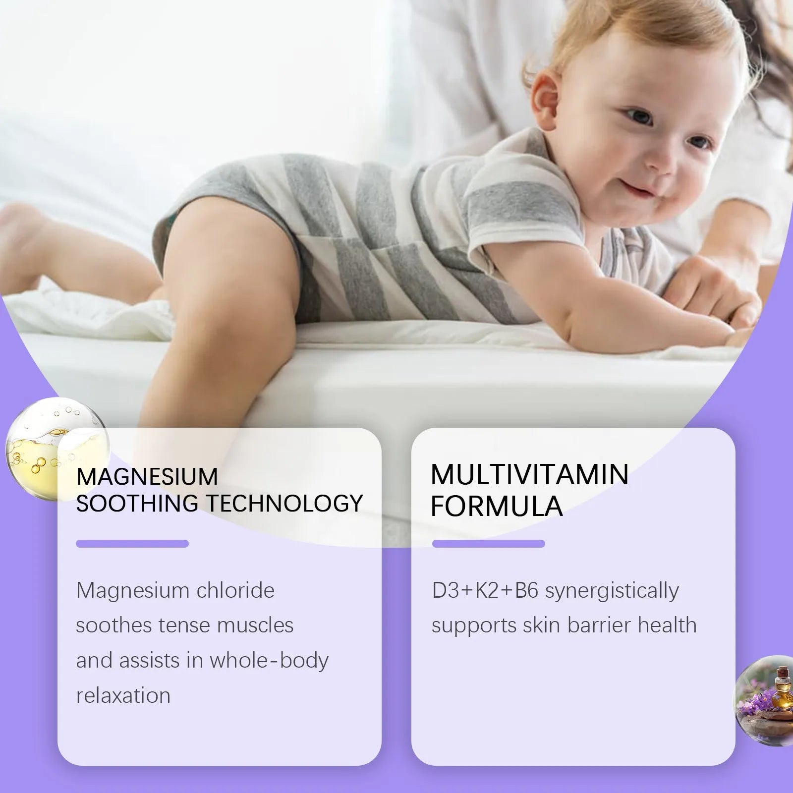 4 in 1 magnesium cream for kids in 114g jar with vitamin D3 K2 B6 and lavender oil