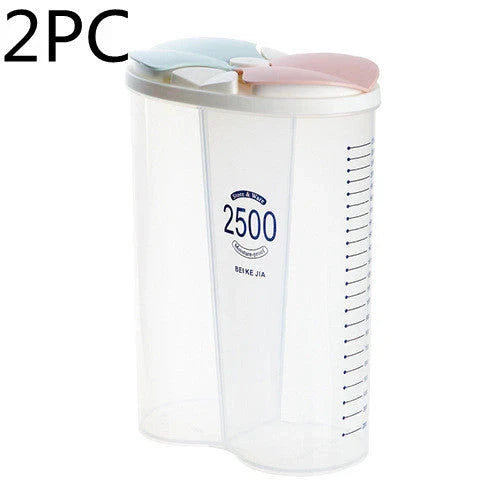 Healthy Containers Cereal Grain Dry Food Storage Tank with Transparent Cover