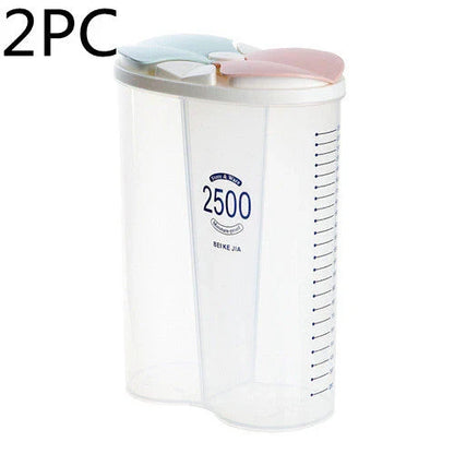 Healthy Containers Cereal Grain Dry Food Storage Tank with Transparent Cover