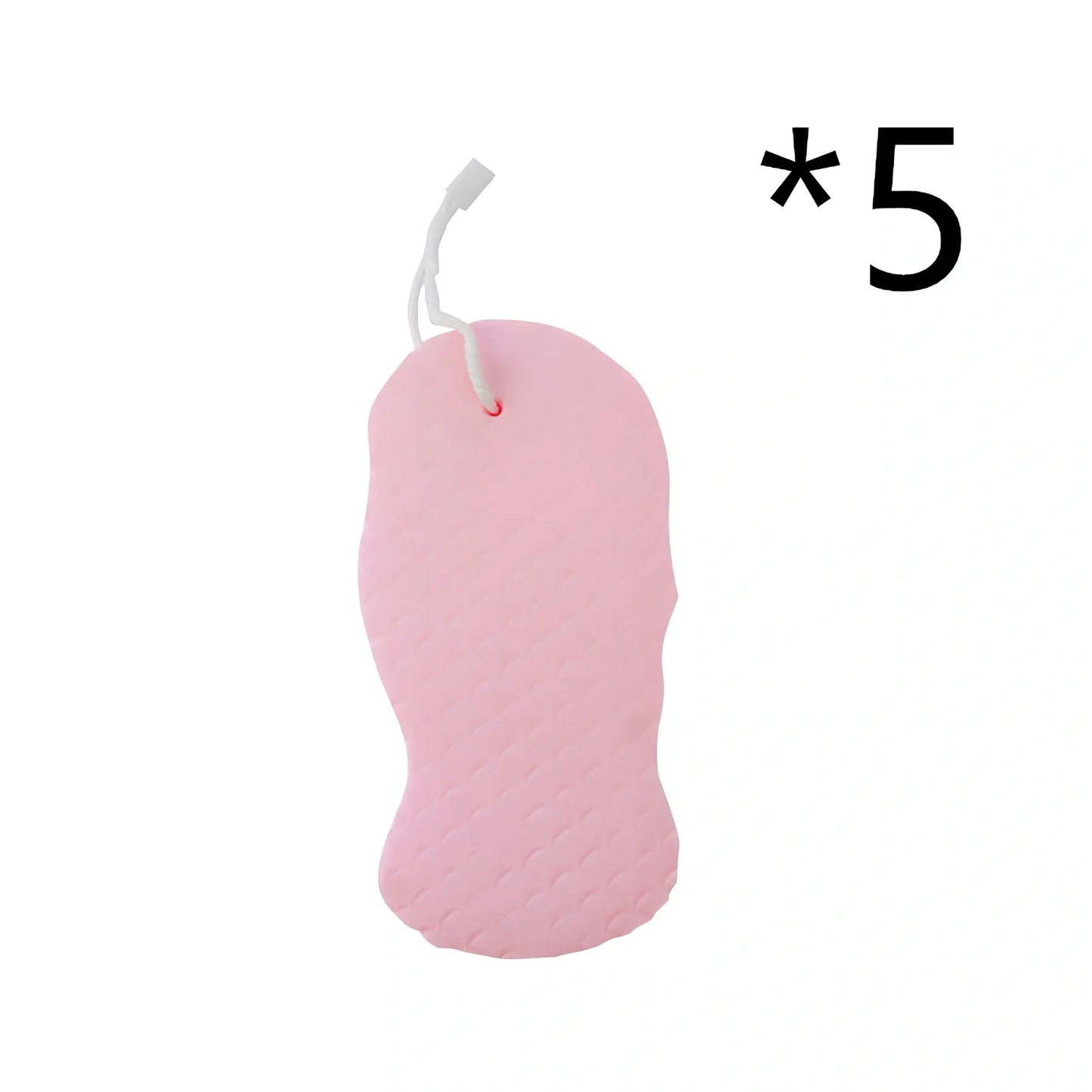 3D fish scale pattern bath sponge for gentle exfoliation and dead skin removal