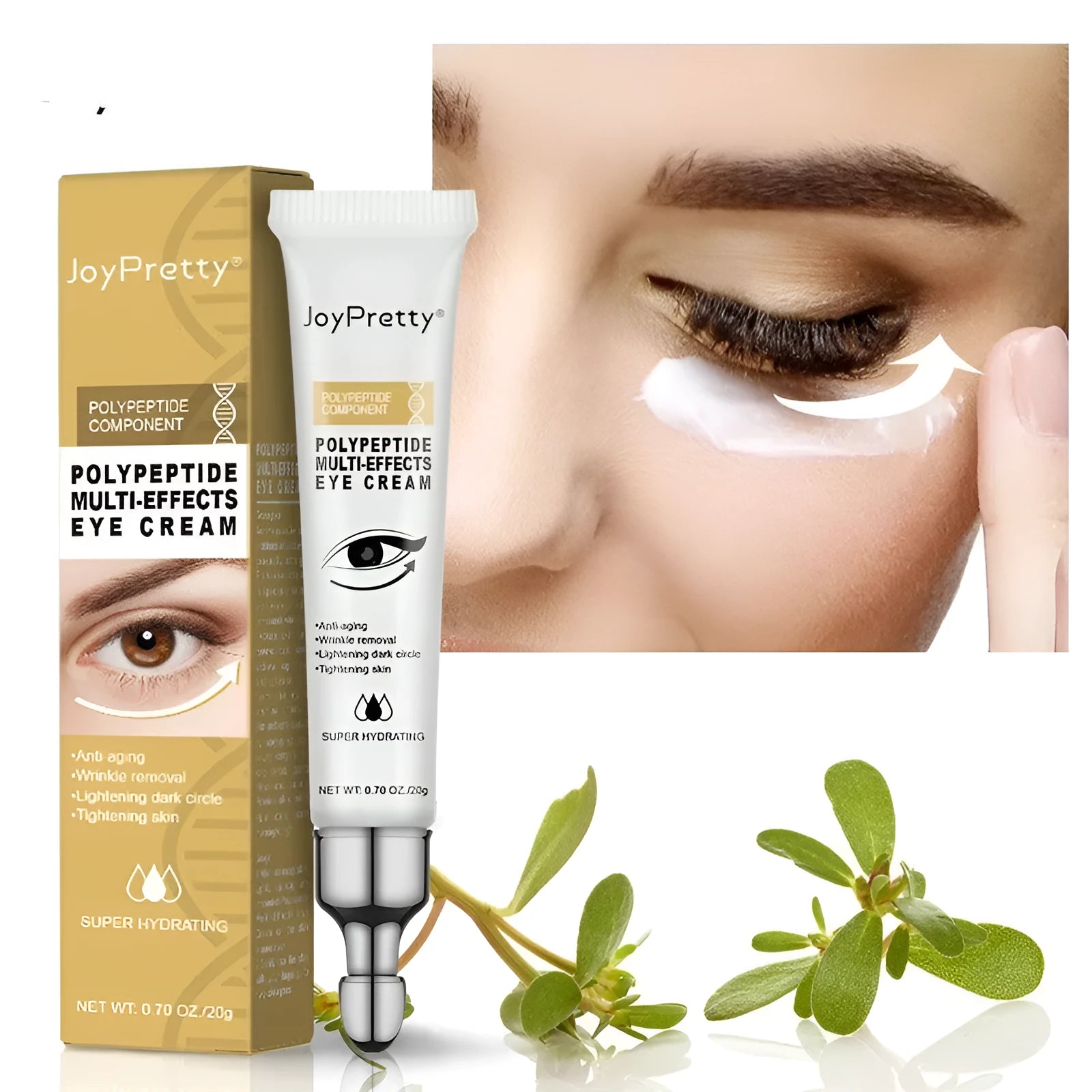 20g peptide anti-dark circle eye cream for puffiness reduction and skin moisturising
