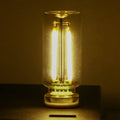RX9001 transparent glass USB touch night lamp showing compact size and modern design.