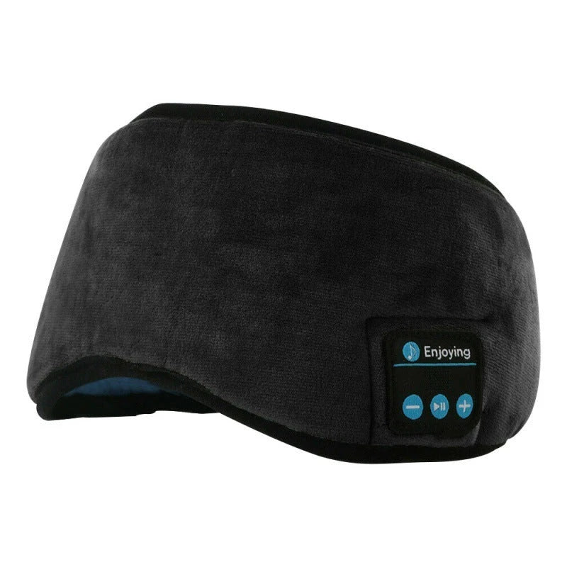 Bluetooth 5.0 wireless headband with built-in sleeping eye mask for music, calls, and relaxation