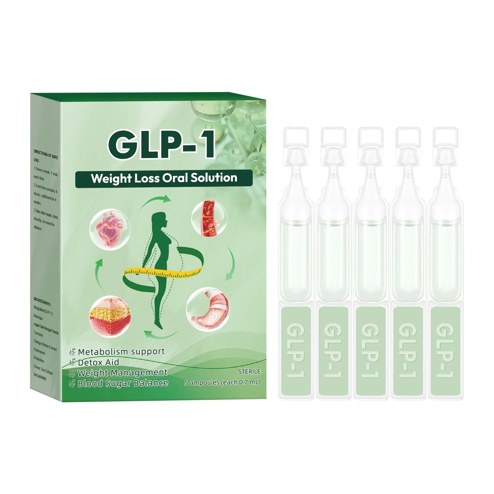 Boxed facial care drops for lifting, firming and abdomen slimming body shaping in 50g packaging