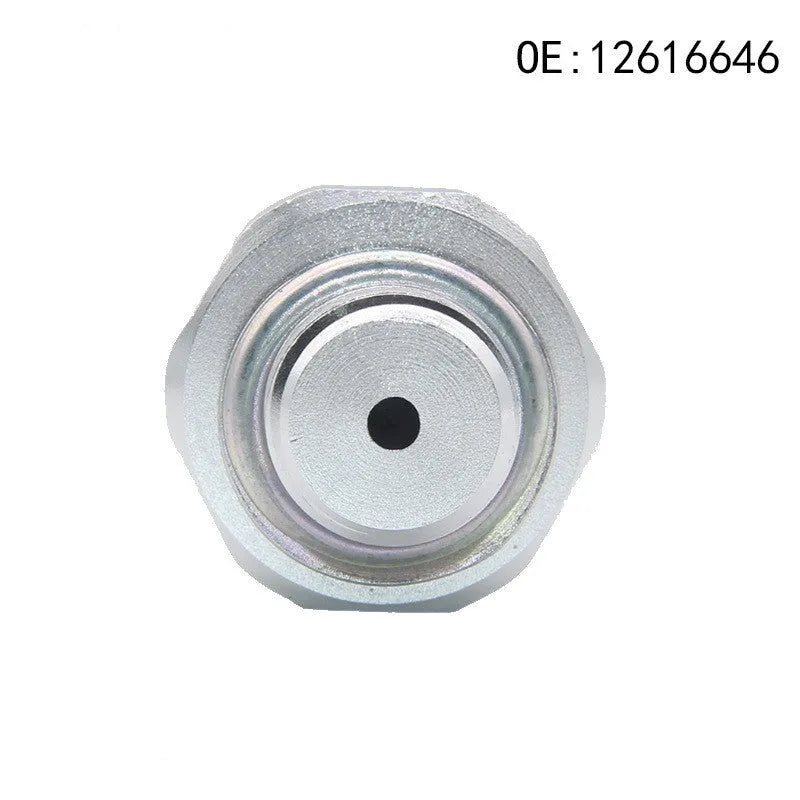 Silver metal fuel pressure sensor for automotive engines with model numbers 12616646 12677836 D1846A