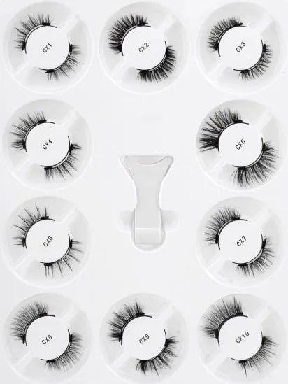 1 pair of magnetic eyelashes handmade fluffy faux mink lashes in style 10D01 or 10D02