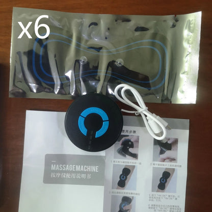 HQ-185 Mini Electric Shoulder and Neck Massager in black with massage patch