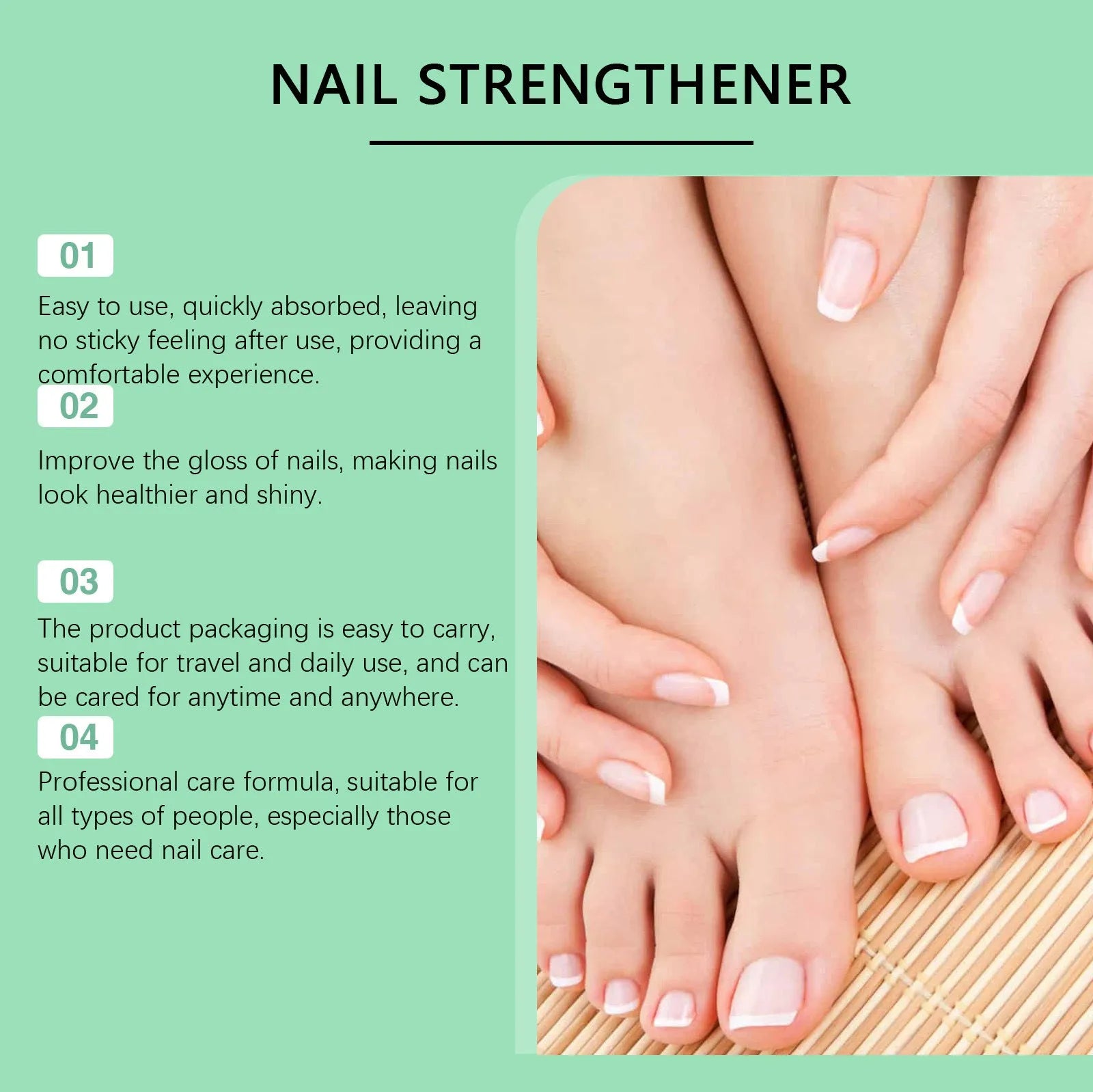 30ml bottle of nail care nursing solution with applicator for gentle daily cleaning