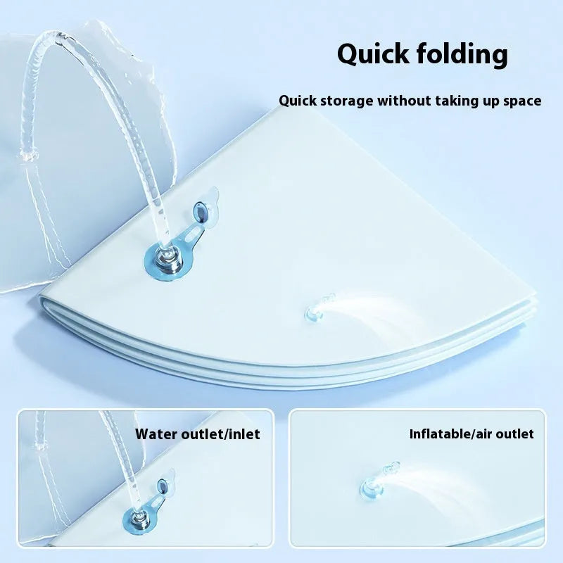 PVC inflatable water cooling mattress for cats in dolphin, shark or underwater world designs