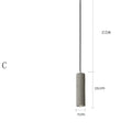 Marble chandelier with cement rod construction and adjustable 2m height