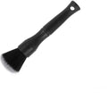 Black car detailing brush with ultra-soft pig hair bristles and PP handle in 240mm and 160mm sizes