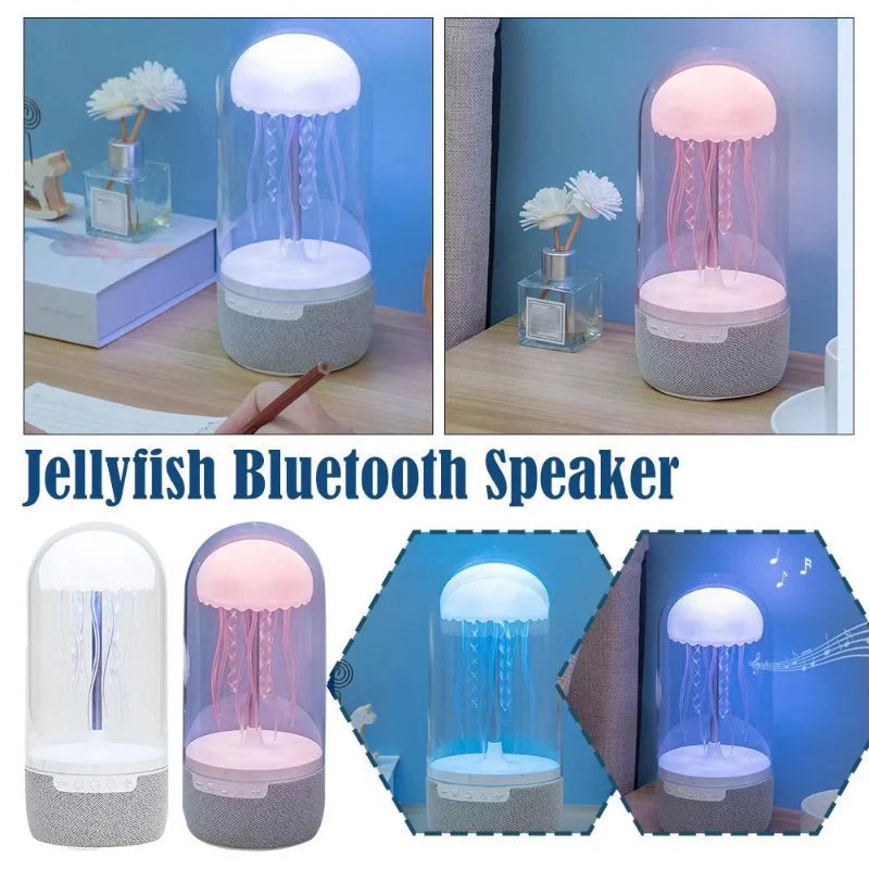 3-in-1 Jellyfish Lamp Bluetooth Speaker with colourful LED lights