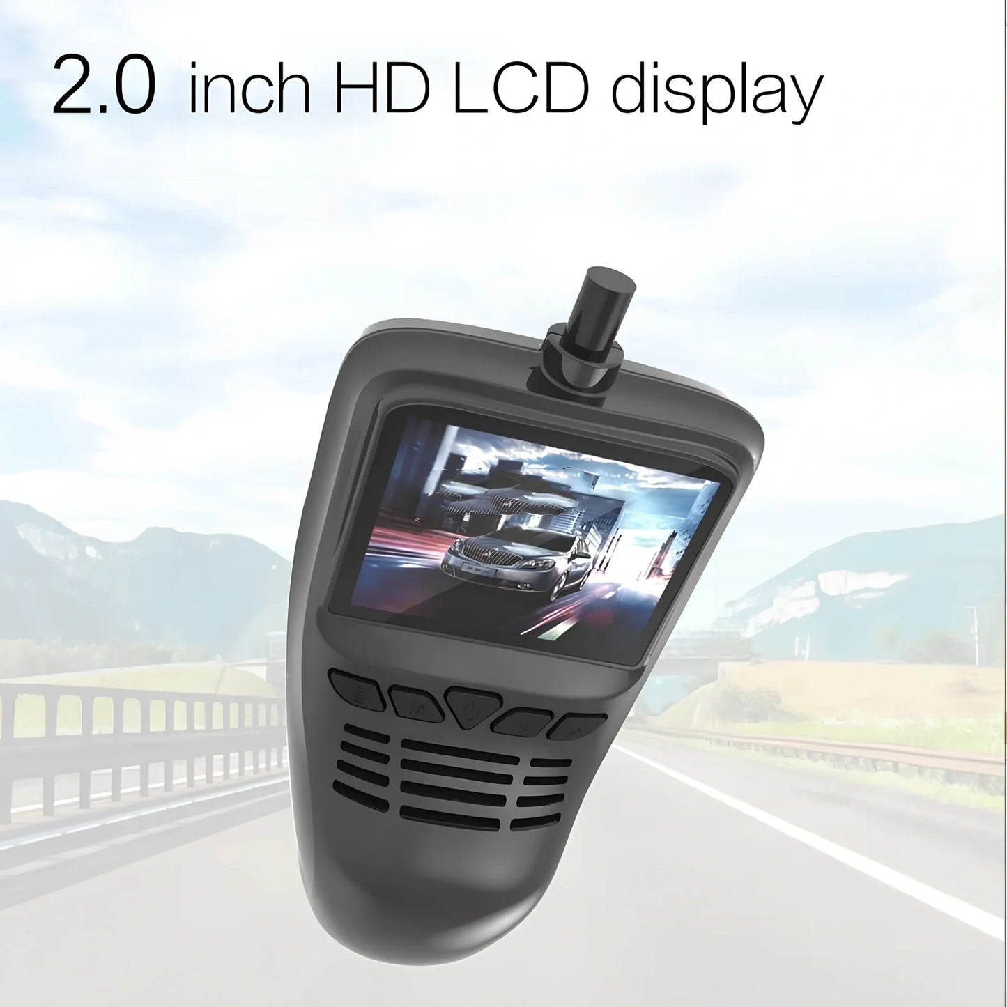 Small Eye dash cam with 2.0-inch LCD, WiFi, Full HD 1080p Sony lens and 165° angle for car recording