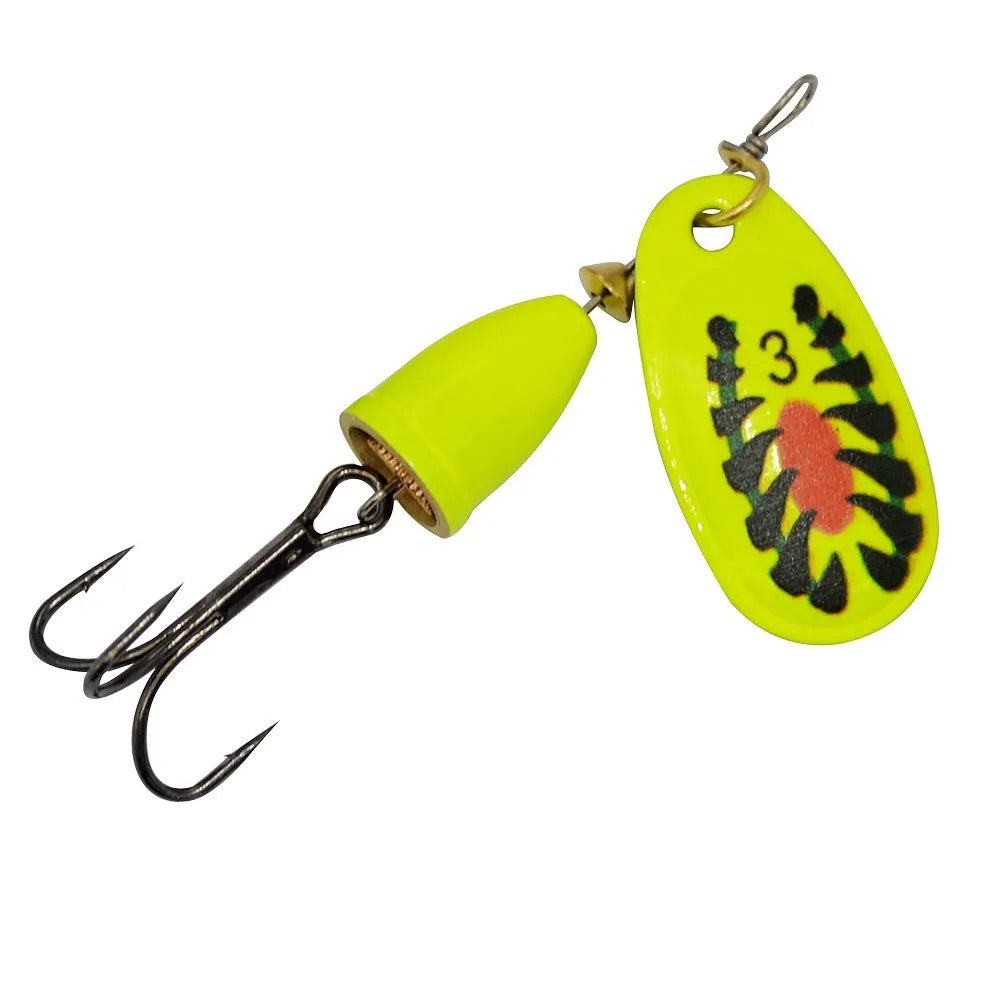 R composite rotating sequins copper bell fishing lure in multiple colour options including gold, silver, and rose gold