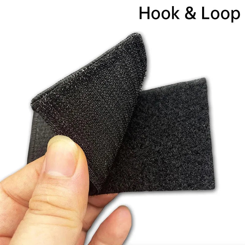 Embroidered fabric badge with hook and loop backing in military green colour for tactical gear attachment