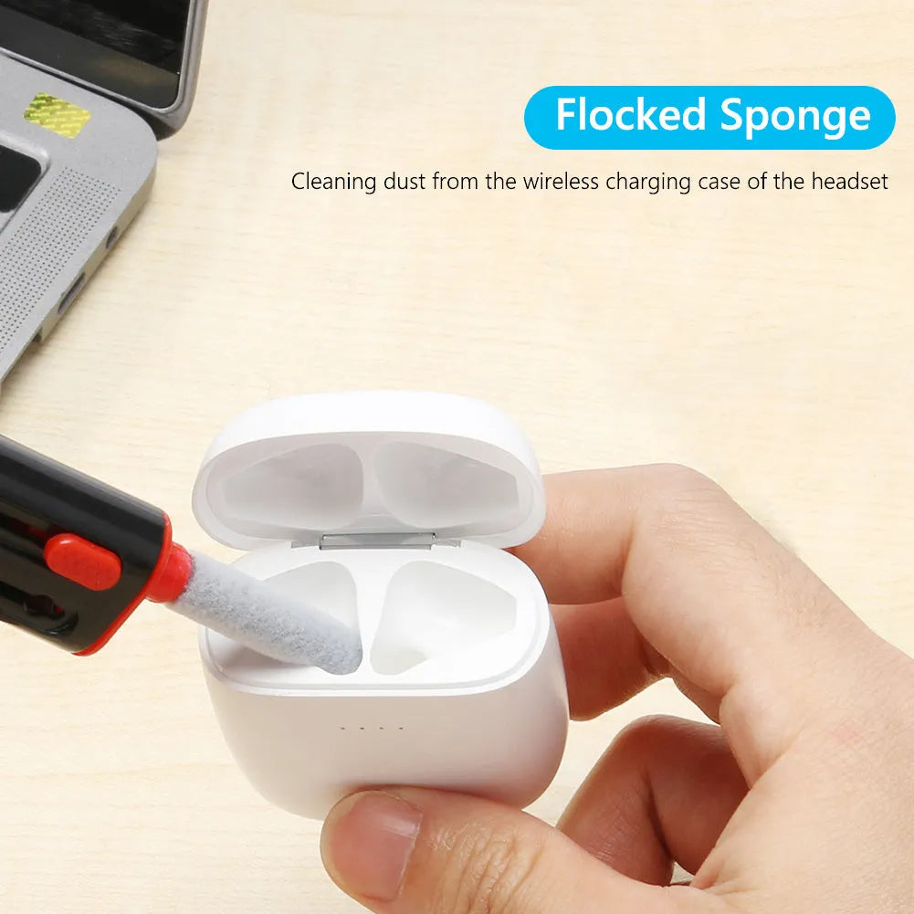 Multifunctional cleaning pen for AirPods Pro and Bluetooth earphones with four cleaning heads
