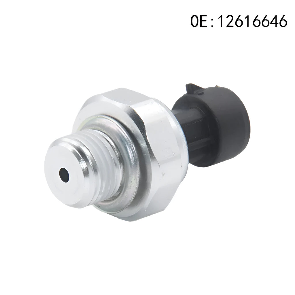 Silver metal fuel pressure sensor for automotive engines with model numbers 12616646 12677836 D1846A